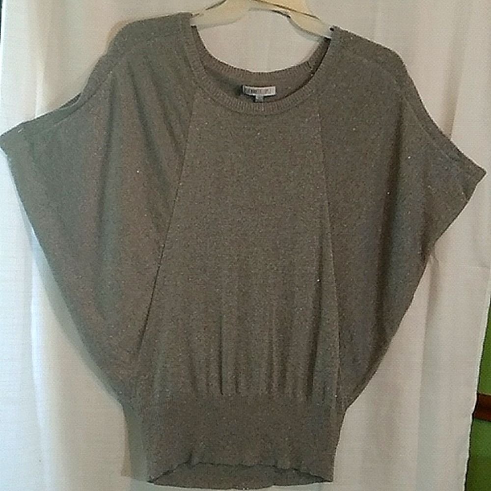Jennifer Lopez XL Gray silver Sparkle sweater.
